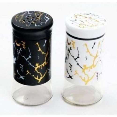 GLASS SPICE JAR / SALT PEPPER SHAKER - 1pc