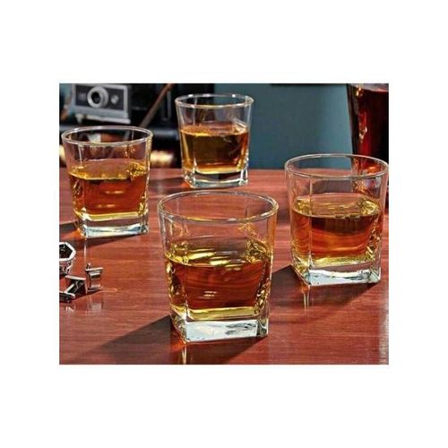 Elegant Square Glass - Set of 6