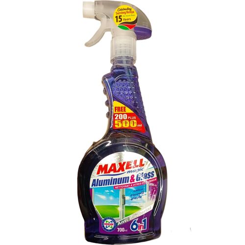 ALUMINIUM & GLASS GLEANER Anti-Bacterial 6 in 1 STREAK FREE HOME OFFICE AUTOMOBILE