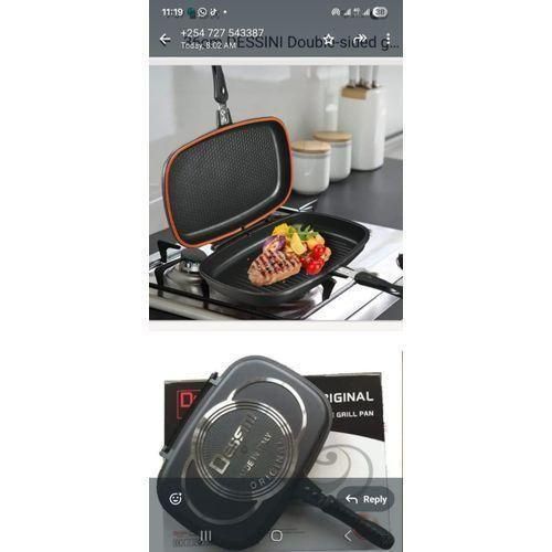 40cm Original Die Casting Double Grill Non-Stick Pan