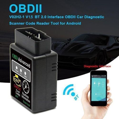 Wireless/ Bluetooth Pro OBDII Diagnostic Car Scan Tool for iPhone & Android - No Subscription Fee - OBD2 Car Scanner and Code Reader - Diagnose Check Engine, ABS, SRS, Airbag , black