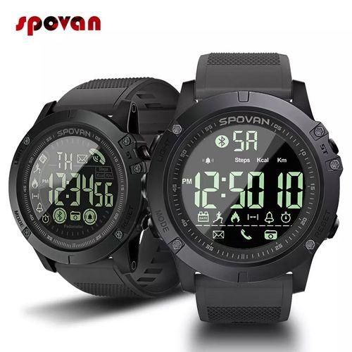 SPOVN PR1 Fashion Men’s TACTICAL Watch Bluetooth Sport LED 50ATM Waterproof band