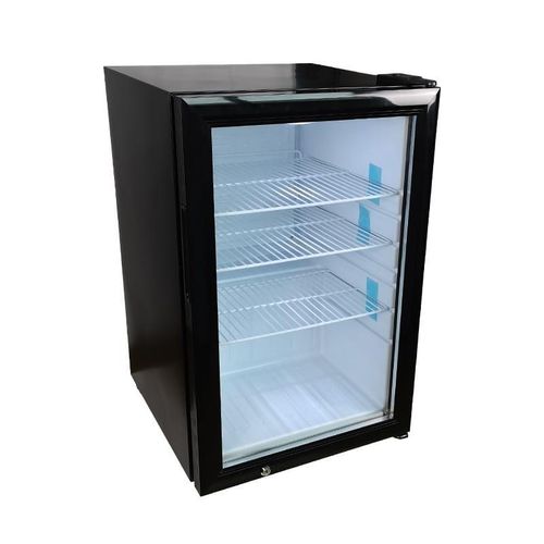 65L Showcase Refrigerator Glass Door Display Fridge, Beverage Cooler Refrigerator, Energy Saving Fridge