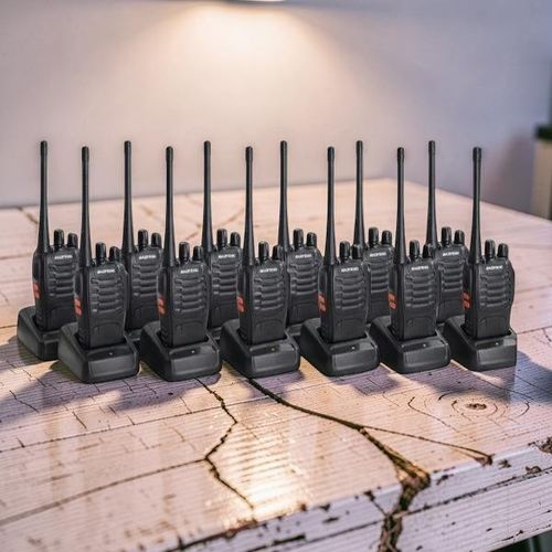 Top Quality Portable Security BF-888S Walkie Talkie Radio Calls- 12 Pieces