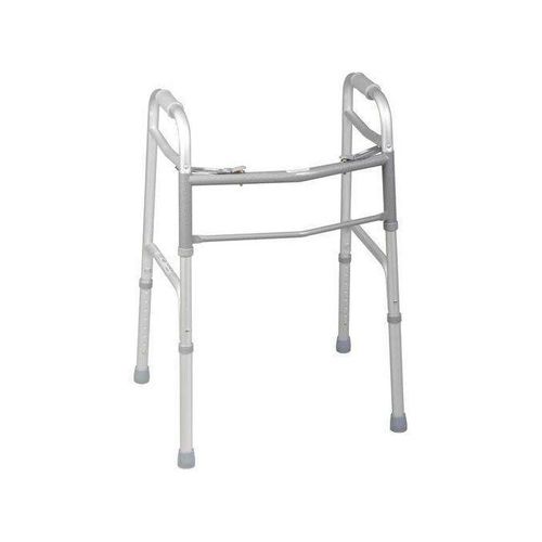 Two-Button Folding Walkers without Wheels - Robust & Adjustable Mobility Aid for Elderly and Disabled Individuals - Walking frame without wheels