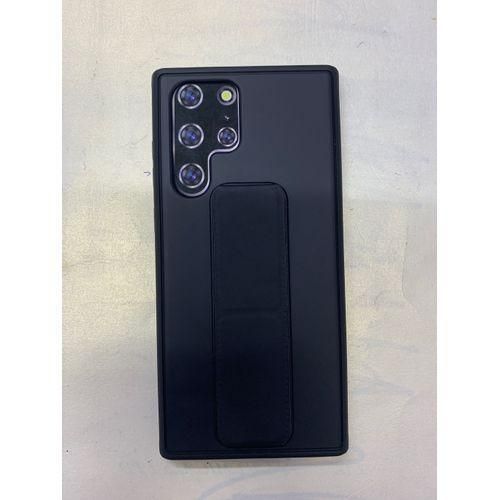 Samsung Galaxy S22 Ultra Phone Case, Kickstand Feature Flexible Silicone Cover with Built-in Stand for Third Device