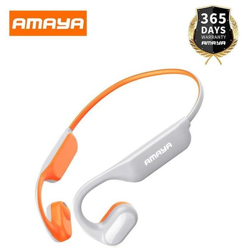 ASP01 Open Ear Wireless Bone Conduction Sport Headset Bluetooth 5.3 Neckband Earphones 15 Hours Long Music Playtime HD Microphone