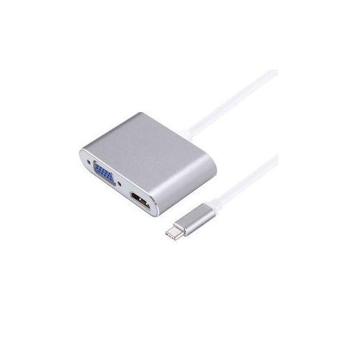 USB Type C Male To VGA HDMI Adapter