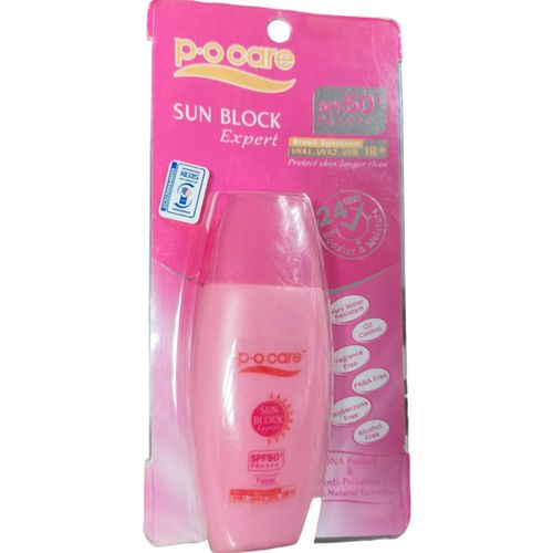 Sun Block Expert It Is Water Resistant Fragrance Free Oil Control Alcohol Free