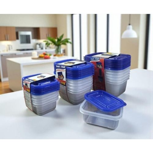 Six 400 ml capacity rectangular containers Flexible Lids Keep Contents Covered and Fresh Freeze home-made baby food portions Ideal also for storing for craft items like beads or small hardware Safe for fridge microwave freezer and dishwasher