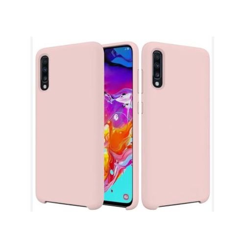 Soft Silicone Back Cover for Samsung Galaxy A70 - Pink, anti-fingerprint, anti-scratch, durable silicone case