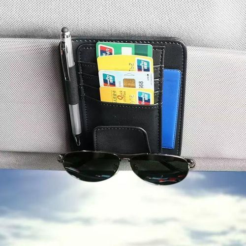 Multifunctional car Sun visor organizer storage bag