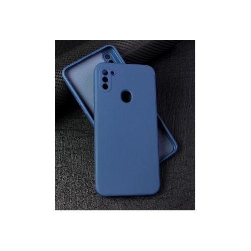 Soft Silicone Back Cover for Samsung Galaxy M11 - Blue, anti-fingerprint, anti-scratch, durable silicone case