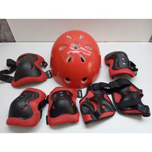 Red High Quality Protective Guards and Helmet