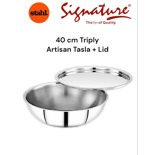 40 Cm Triply Artisan Tasla Plus Lid (Stahl)