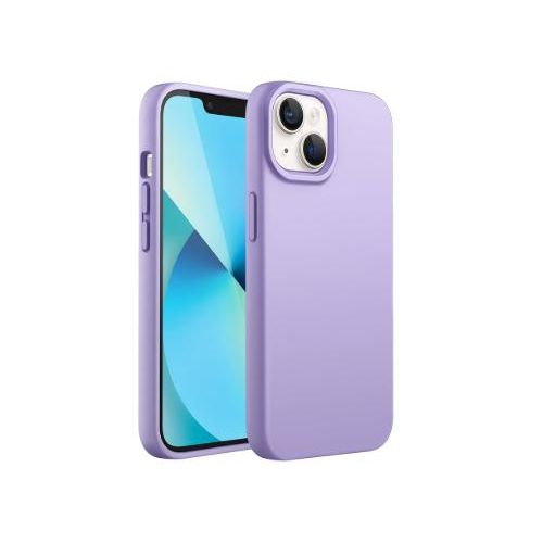Soft Silicone Back Cover for iPhone 13 Mini – Shockproof, Slim Fit, Anti-Fingerprint – Purple