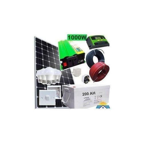 Solar Panel System Fullkit 400W Mono Solar Panel 200AH Battery 1000W Inverter Controller 4 Bulbsfree Extensionenergy Saving