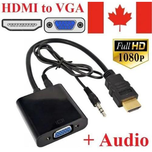 HDMI to VGA Converter With Audio High Speed High Definition HDMI to VGA adapter For Computer,Projector,TV