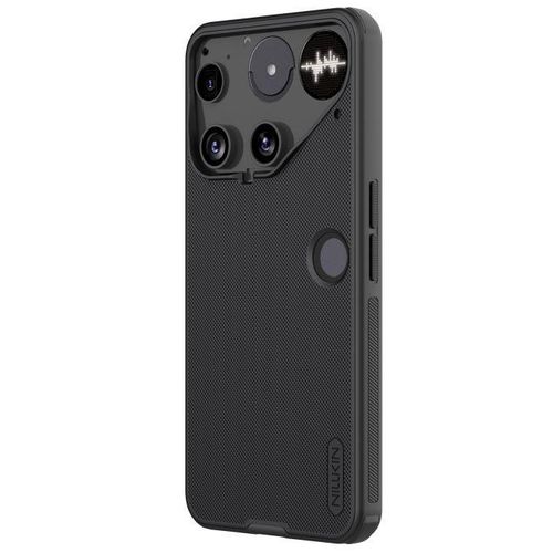 Case for Nothing Phone 3 (6.67" Inch) Super Frosted Shield Pro Hard Back Soft Border (PC + TPU) Shock Absorb Cover Raised Bezel Camera Protect PC Transparent Black Color
