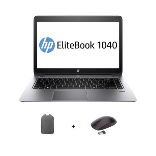 Refurbished EliteBook Folio 1040 G3 Core i7 6th Gen 8GB RAM 256GB SSD 14 Inch 26GHz Dual Core Processor Windows 11 Pro MS Office HDMI Webcam Slim Laptop Bag Mouse