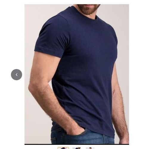 100 Cotton Round Neck Heavy Duty T-shirt - NAVY BLUE