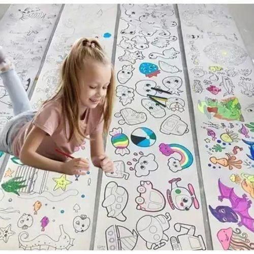 Kids drawing roll Coloring Paper