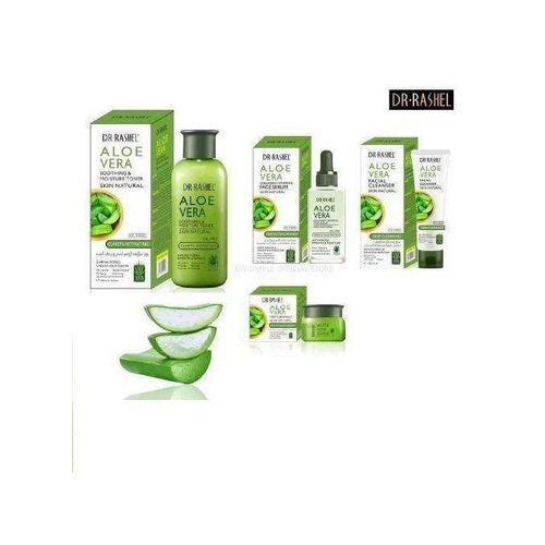 Aloe Vera Face Serum Cream Toner Cleanser 4 IN1 SET