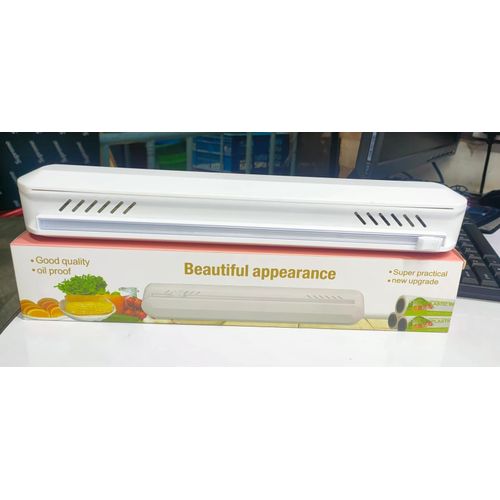 Foil Cling Film Wrap Dispenser with Built-in Cutter for Kitchen Food Storage and Easy Plastic Wrap Handling Durable and Convenient Household Food Wrap Tool