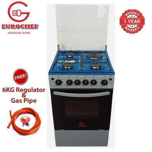 50x55 Standing Cooker with Electric Oven RotisserieFREE 6KG REGULATORGAS PIPE1YR WRTY