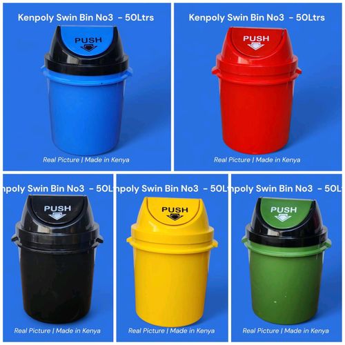 Flip Dust Bin – 50Ltrs: durable and hygienic waste management solution ideal for homes, offices, hospitals, and commercial spaces