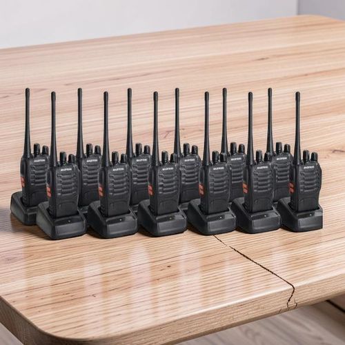 Large Capacity Battery Portable BF-888S Walkie Talkie Radio Calls- 12 Pieces