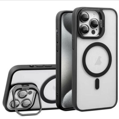 Magsafe Phone Case with Metal Kickstand for Wireless Charging & Lens Protection Camera Holder For iPhone 11/11 Pro/11 Pro Max, 12/12 Pro, 12 Mini/13 Mini, 12 Pro Max, 13 Pro/Pro Max, 14/14 Pro Max, 14 Plus, 15/15 Pro Max, 16/16 Pro/Plus/Pro Max