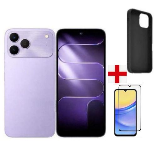 SPARK 50 4G 128GB ROM+ Upto 8GB RAM 6.78" SCREEN ,7000mAh Battery 50MP CAMERA ANDROID 16+ COVER & PROTECTOR-Purple