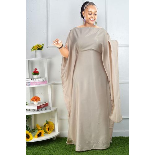 KAFTAN WITH ADJUSTABLE WAIST AND A SCARF