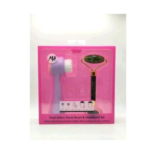 123.	Premium 2-in-1 Facial Cleansing Brush & Natural Jade Roller Set – Deep Pore Cleanser, Skin Tightening & Relaxing Face Massage Tool for Radiant, Youthful Glow