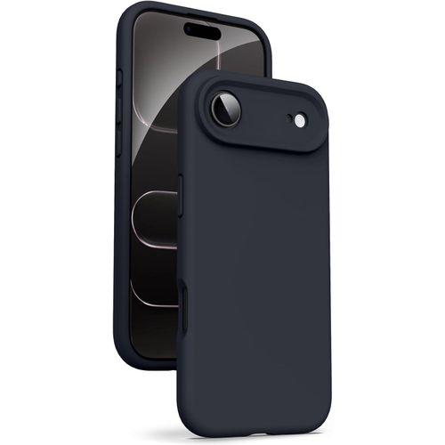 Soft Silicone Slim Fit Cover Anti-Scratch Shockproof Case for Apple iPhone 17 Air - Black