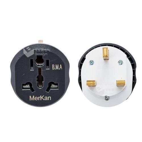 Intime Travel Adapter Multiplug Universal Travel Adaptor Power Plug Extension Socket With 3 Pin UK And 2 Pin Eu Plug