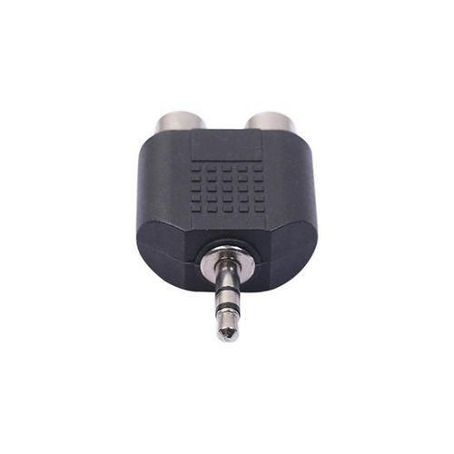 35mm Stereo Male To Dual RCA Female Audio Video Adapter