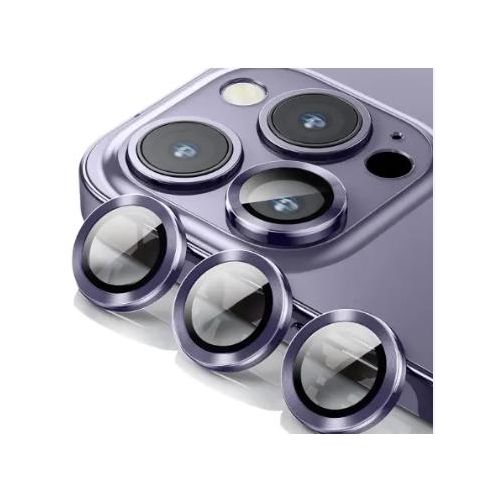 Camera Lens Protector for iPhone 14 Pro – Tempered Glass, Anti-Scratch, Night-Shooting Anti-Glare, Easy Install – Black