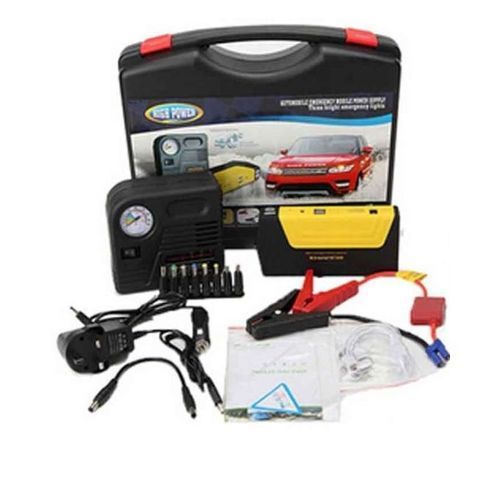 Portable Car Jump Starter Kit With Tyre Inflator / Air Compressor