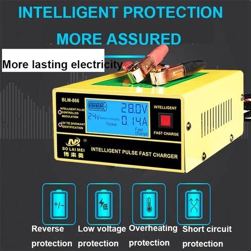 12V/24V BOLAIMEI BLM-866 Car Battery Charger Automotive Maintainer Trickle Charger for Ca