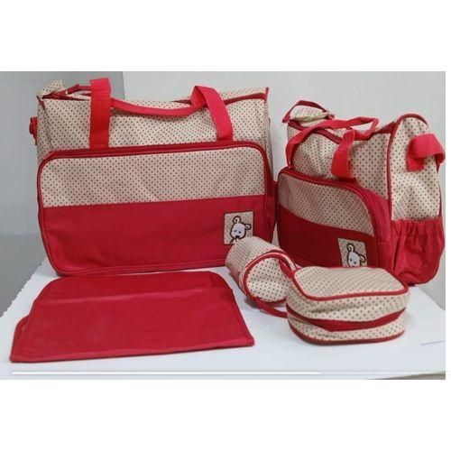 5 in 1 nappy bag Red