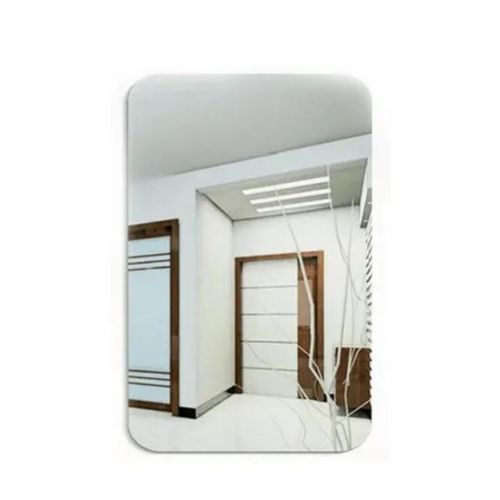 Peel and Stick Unbreakable Frameless Wall Mirror 30 x 40 cm Oval or Square