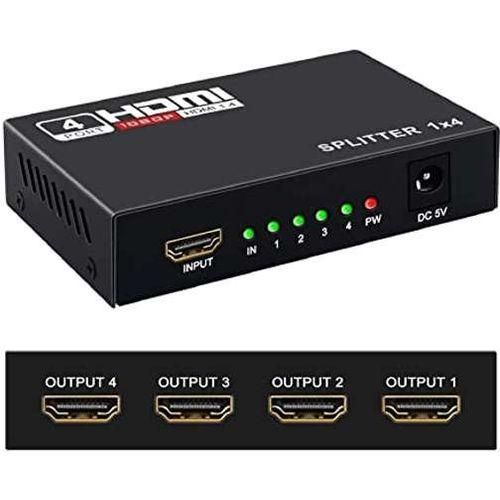4 Port HDMI Splitter (4-way) 1080p