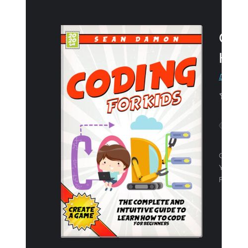 Coding for Kids" Book By Sean Damon