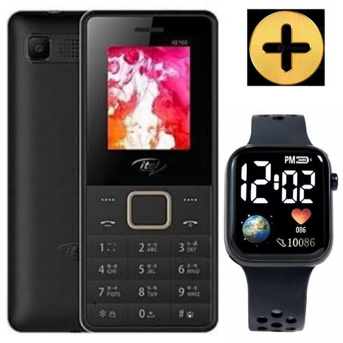 Original 2160 18Display 1000mAh Torch Wireless FM- Dual Sim led watch