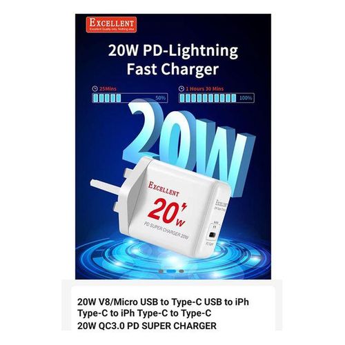 PD Super Charger 20W - White