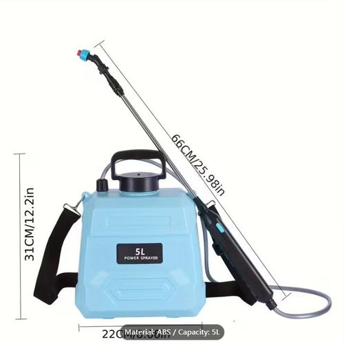 A 5L Electric Garden Watering Tool for Home Use Comes with Three Nozzles