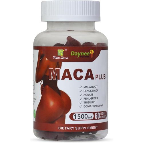 Daynee Maca Plus Gummies 1500mg Big Booty Enhancer with Black Maca Root Dong Quai Extract