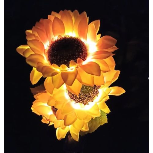 2pcs Sunflower solar garden light